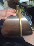 Vtg-mini Indoor Fireplace Copper-brass Rack-firewood Log-holder W/handle. Fixed Price $11.25.