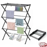 Retractable Iron Laundry Drying Rack Space Saving Heavy Duty Design 35LBS New. Fixed Price $50.14.