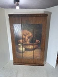 Bill Hampton Rustic Farmhouse Wood Board Wall Art Bottoms Up 24" X 15.5". Fixed Price $22.80.