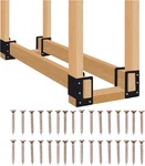Zhitaoxun 4 Pack Firewood Log Storage Bracket,indoor Outdoor Adjustable .... Fixed Price $33.74.