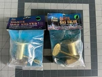 New 2-PACK Lot Blue Flame Dante Gas Valve Type "s" Polished Brass Log Lighter. Fixed Price $44.99.