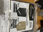 New 5 Foot Sunnydaze Outdoor Firewood Log Rack Cover Black 62" X 24 42". Fixed Price $40.00.