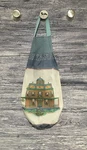 Plastic Grocery Bag Rag Sock Holder Victorian Two Storied House Attic Kitty. Fixed Price $10.80.