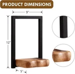 Natural Ed Wood 2 Pa Wall Holders, Window Planters Shees. Fixed Price $64.39.