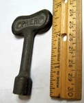 Vintage 3" Prier Brass Gas Valve Hydrant Key K.c. Mo. Great Steampunk. Fixed Price $8.00.