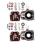 2SET For Johnson Evinrude 40 45 48 Hp Carburetor Rebuild Repair Kit W Float. Fixed Price $21.99.