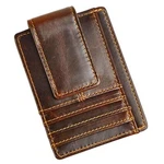 Genuine Leather Magnet Money Clip Credit Card Case Holder Slim Wallet. Fixed Price $25.30.