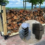 14PC Posthugger Firewood Cradle Log Bracket Set For 4X4 Posts - 1/8" Steel. Fixed Price $263.55.