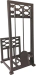 Dagan Four Piece Log Rack With Tools, Bronze. Fixed Price $310.00.