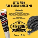 Jotul F100 Nordic Full Rebuild Gasket Kit W/cement *free Shipping*. Fixed Price $53.00.
