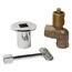 Sioux Chief 952-PK1 Angle Gas Ball Valve Kit 1/2" Chrome Plated Flange. Fixed Price $44.89.