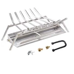 Skyflame 24-INCH Fireplace Log Grate With Dual Burner Pan And Connection Kit For. Fixed Price $274.43.