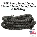 Fiberglass Wood Stove Rope Gasket Graphite High Temp Tape Fire Door Seal Us. Fixed Price $12.32.