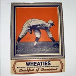 1935 Wheaties Series Travis Jackson St. Louis Cardinals - Full Panel With Tab. Fixed Price $224.99.