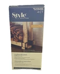 Style Selections Log Brackets Matte Black Finish Includes 4. Fixed Price $24.99.