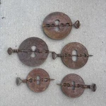 Antique Griswold Stove Flue Damper Reverseable Steel Spindle Collection 5 Pcs. Fixed Price $29.99.