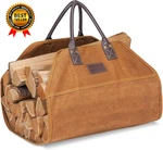 Firewood Carrier Waxed Canvas With Leather Handles, For. Fixed Price $23.15.