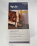Style Selections Log Brackets Matte Black Finish Includes 4. Fixed Price $19.99.