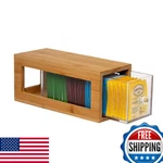 Serenica Homes Bamboo And Acrylic Drawer Tea Bag Holder- Durable & Elegant. Fixed Price $41.98.