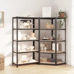 Vidaxl 5-LAYER Shelves 2 Pcs Anthracite Steel&engineered Wood. Fixed Price $387.67.
