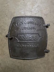 Antique Gray & Dudley Hdw. Co. Cast Iron Stove Door No. 28 Nashville Tn. Fixed Price $79.99.