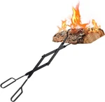 Log Grabber Fireplace Tongs Wood Fired Oven Tool Grill Camping Pit. Fixed Price $12.19.