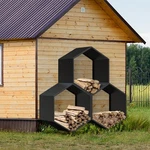 3PCS Rack Outdoor Indoor -20 In. Hexagon Log Holder. Fixed Price $248.88.