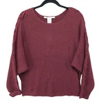 American Rag Sweater Womens Zinfandel Dolman Lace Up Sleeve Pullover Size. Fixed Price $12.99.