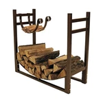 Sunnydaze 33" Indoor Firewood Rack With Kindling Log Holder Heavy-duty Outd.... Fixed Price $101.13.
