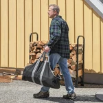 Shelterlogic 28" Heavy-duty Large Water-repellent Firewood Holder And Carrie. Fixed Price $15.99.