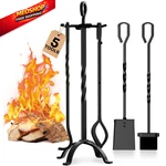 Comfyhome Fireplace Tools 5 Pcs, 32-INCH 9.4 X 31.9 Inches, Dark. Fixed Price $66.68.