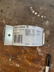 3" Simpson Pellet Vent Pro, Wall Strap: 3PVP-WS-AMP. Fixed Price $26.74.