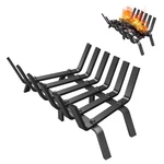 Fireplace Grate 17 Inch Steel Firewood Holder Log Burning Pit Rack. Fixed Price $60.65.