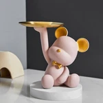 Bear Tray Home Living Bedroom Key Storage Decoration Candy Statue. Fixed Price $26.50.