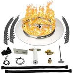 Dreffco Complete Gas Fire Pit Pro Kit! Includes Burner, Igniter & Flange. Fixed Price $479.99.