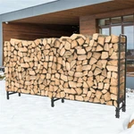 Large Thick Outdoor Firewood Racks Steel Indoor Storage Log Holder New. Fixed Price $55.91.