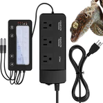 Reptile Temperature Controller With Timer, Pid Digital Thermostat, 3-CHA. Fixed Price $106.71.