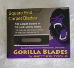 Better Tools Gorilla Blades Square End Carpet 100 Pack In Tubes. Fixed Price $17.00.