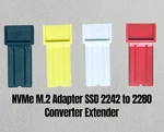 Nvme M.2 Adapter Ssd 2242 To 2280 Hard Drive Bracket Converter Extender Lot. Fixed Price $65.99.