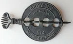 Antique Griswold 5" Stove Flue Damper Reverseable Steel Spindle #1425-C Erie Usa. Fixed Price $19.00.