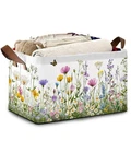 Wildflowers Butterfly Storage Baskets,garden Herb Foldable Large Capac.... Fixed Price $46.32.