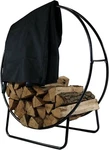 Sunnydaze 40-INCH Firewood Rack With Cover Black Indoor In,. Fixed Price $157.29.