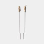 2PC Marshmallow Roasting Log Tong Sticks Gray - Threshold. Fixed Price $29.40.