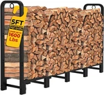 Amagabeli 5FT Firewood Rack Outdoor Heavy Duty Logs Holder For Fireplace .... Fixed Price $91.88.