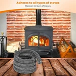 Graphite Impregnated Fiberglass Gaskets (3/8" X 84" Rope) For Woodburning Stove. Fixed Price $11.90.