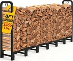 8FT Firewood Rack Outdoor Heavy Duty Logs Holder For Fireplace Indoor. Fixed Price $103.99.