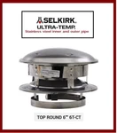 Selkirk 6" Ultra-temp Vent Pipe- Rain Cap #6T-CT New!. Fixed Price $139.99.