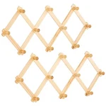 Set Of 2 Ram-pro Accordion Style Wood Expandable Rack Hat, Cap, Belt, Umbrell.... Fixed Price $18.31.
