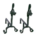 Minuteman International Maple Leaf Andirons AND-04. Fixed Price $189.99.