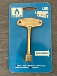 Blue Flame Log Lighter Key - Brass Color New Old Stock 1/4 Universal Socket. Fixed Price $14.95.